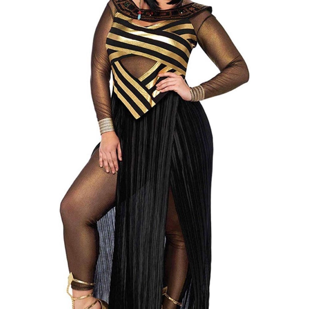 ✨PLUS SIZE WOMENS SEXY CLEOPATRA HALLOWEEN COSTUME - Picture 2 of 6